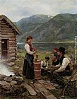Familie Norsk Fjordlandskap by Jahn Ekenaes